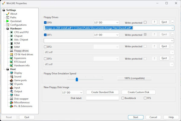Insert 2.04 Install disk info DF0: