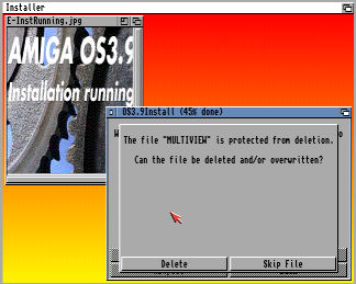 installation overwrite