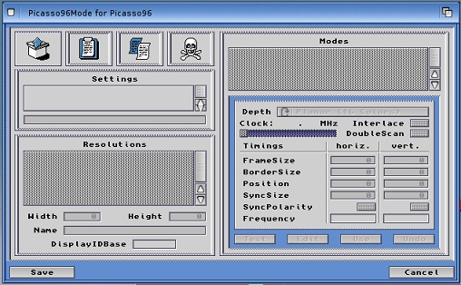 Picasso 96 mode preferences