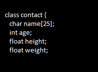 Structures and classes