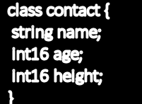 Structures and classes