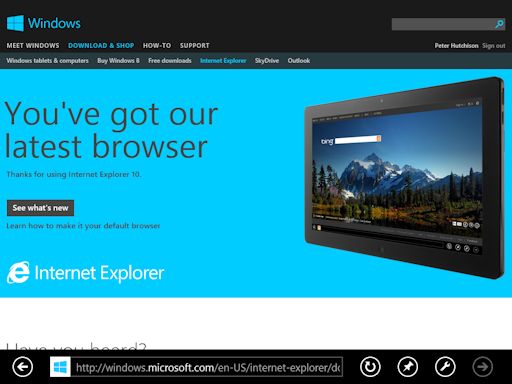 Internet Explorer 10